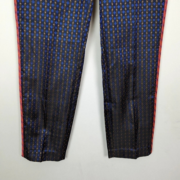 NWT ELIZABETH AND JAMES 2 Printed Jacquard Dion Slim Cropped Pants Trousers $430 - Picture 10 of 14